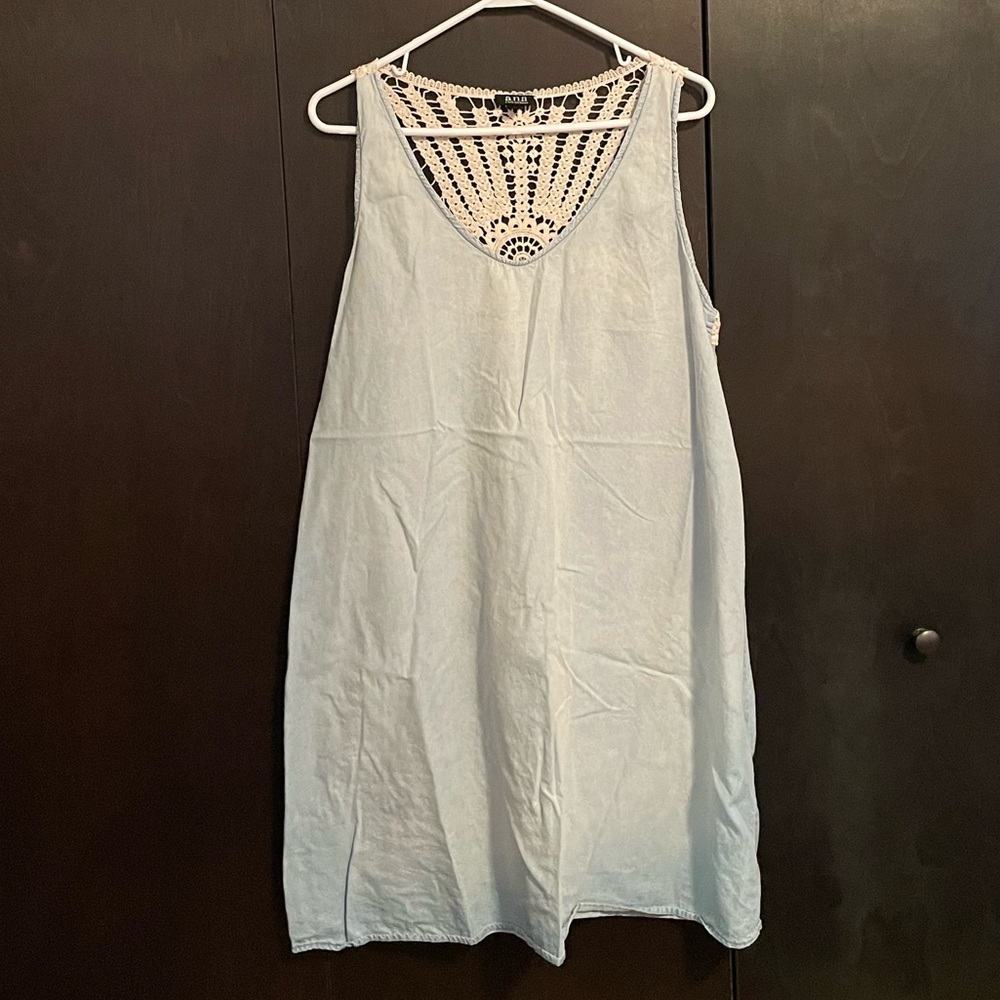 ANA Light Blue Denim Dress, 16